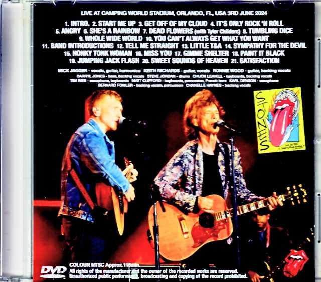 Rolling Stones/FL,USA 2024 Complete Multi-Cam Edition Jewel Version