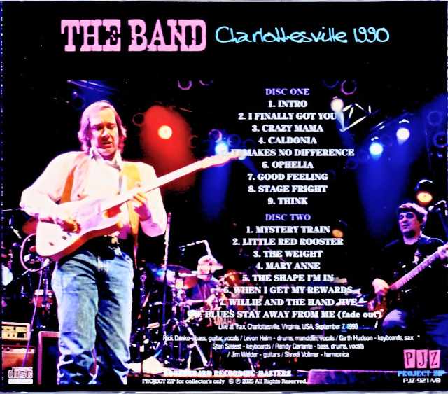 The Band, The Band/VA, USA 1990 Soundboard Edition