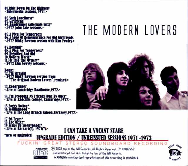 Modern Lovers/Unreleased Sessions 1971-1973 Upgrade