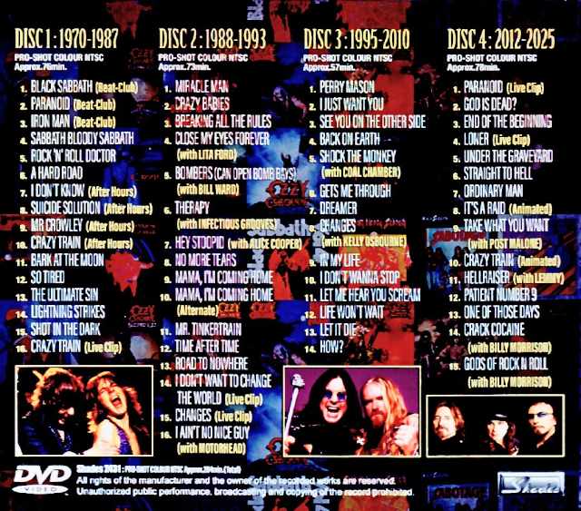 Ozzy Osbourne/Ultimate Compilation of Promo Clips 1970-2025