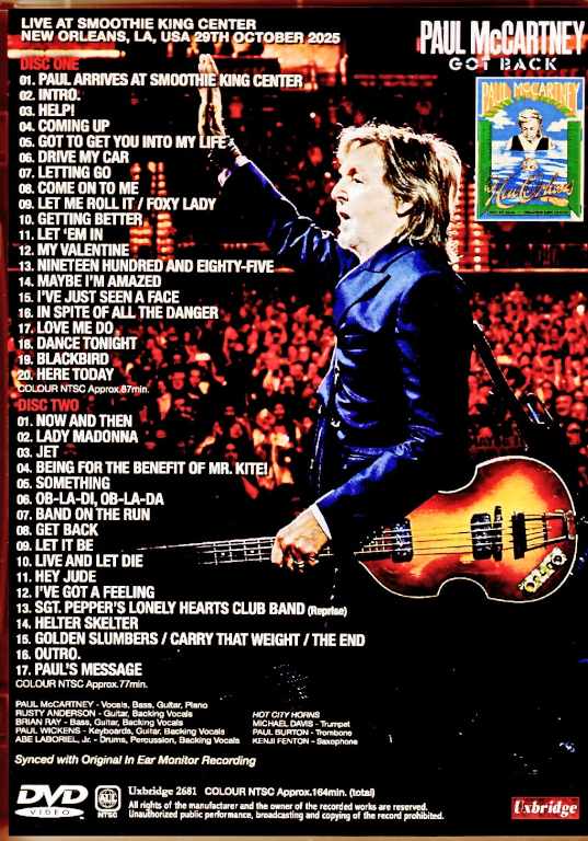 Paul McCartney / LA, USA 10.29.2025 Complete Synced with IEM Recording Edition