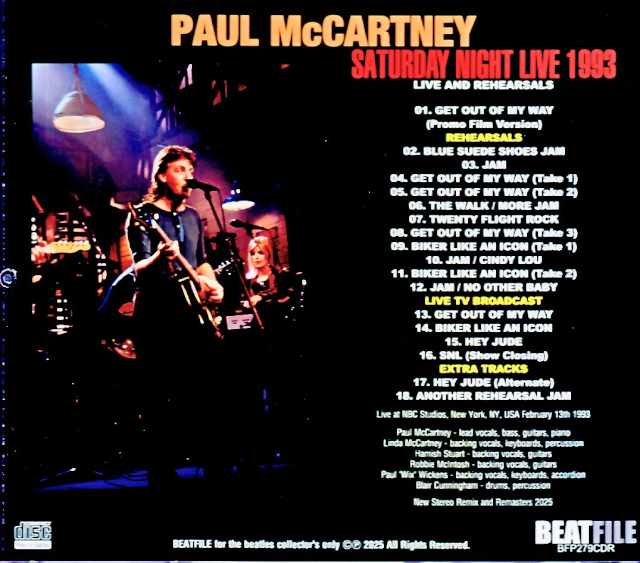 Paul McCartney / NY, USA 02.13.1993 Complete Soundboard Edition