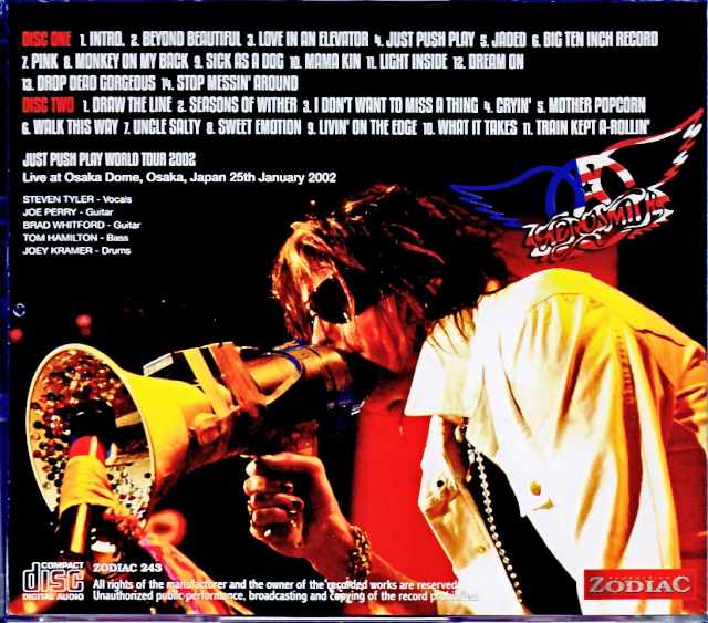 Aerosmith/Osaka,Japan 1.25.2002 Complete