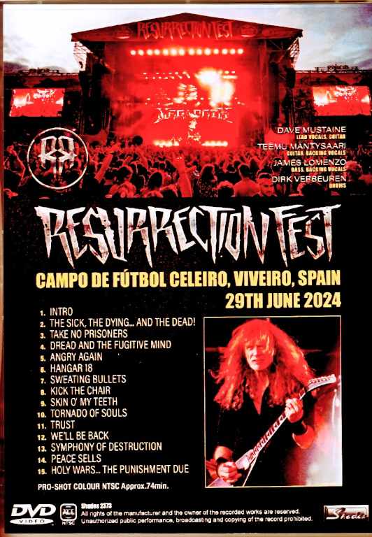 Megadeth Megadeth/Spain 2024 Complete Multi-Cam Edition