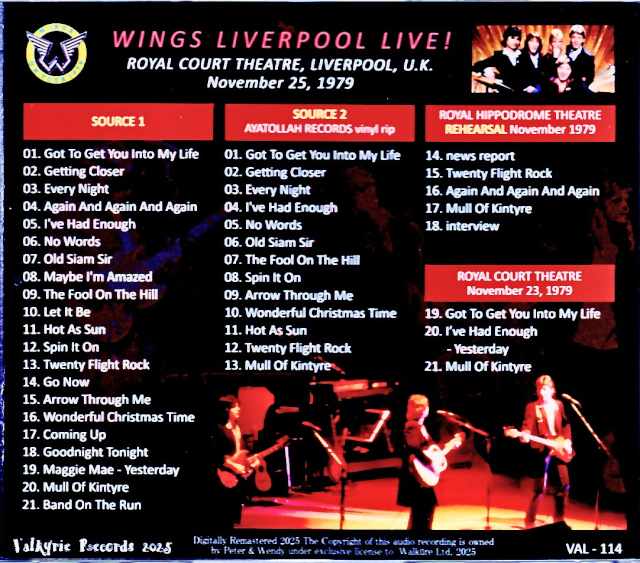 Paul McCartney Wings Live in Liverpool, England, UK 1979 2Source Edition