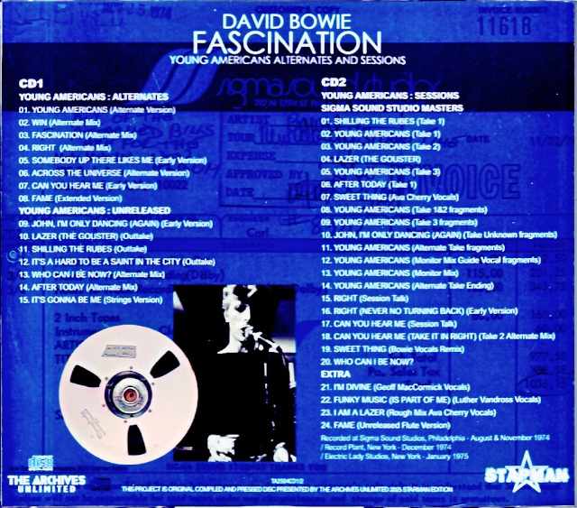 David Bowie/Young Americans Alternate and Sessions