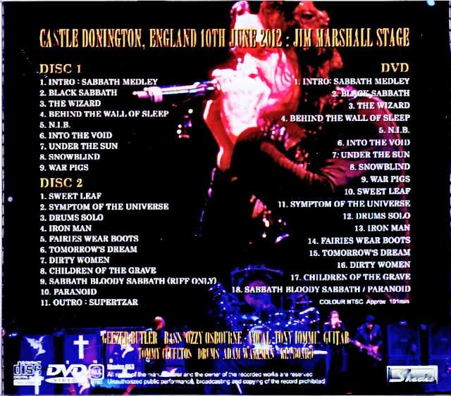 Black Sabbath/England,UK 2012 S & V Complete