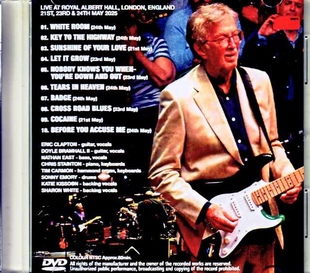 Eric Clapton/London,UK 2025 Digests Edition Jewel Version
