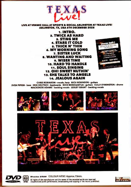 Black Crowes/TX,USA 12.06.2025