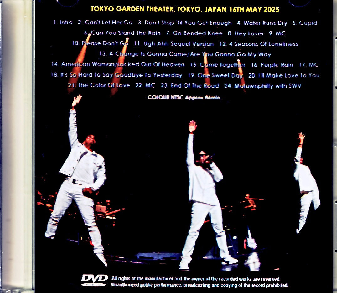 Boyz II Men Boyz II Men/Tokyo,Japan 2025 Complete Jewel Version