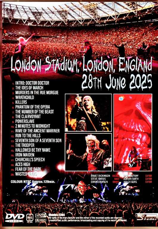 Iron Maiden / London, UK 2025 Complete Another Shot Edition