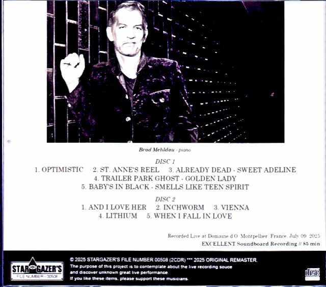 Brad Mehldau/France 07.09.2025 Complete FM Broadcast Edition