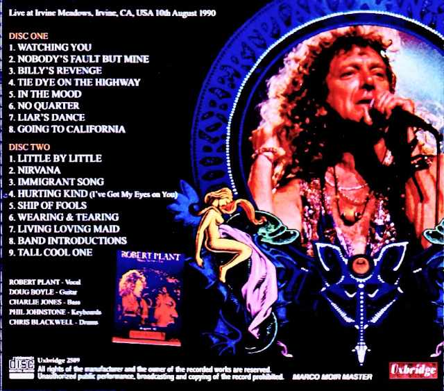 Robert Plant Robert Plant/CA,USA 08.10.1990 Marco Moir Master Edition