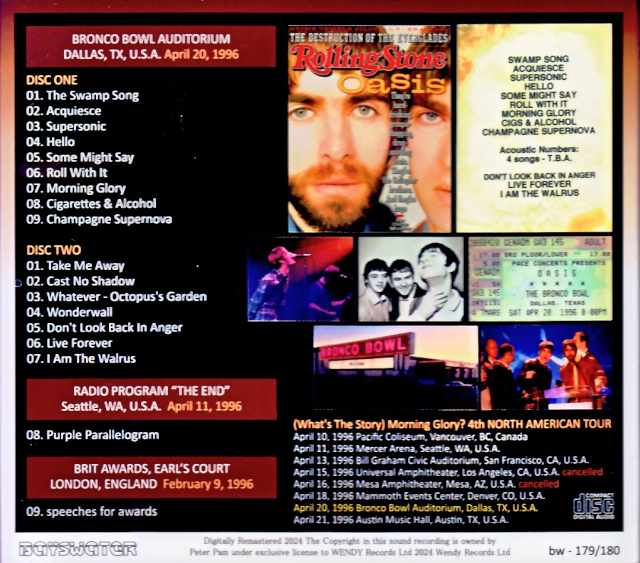 Oasis/TX,USA 04.20.1996 Complete & more