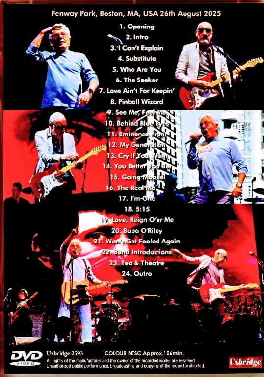 The Who/MA,USA 08.26.2025 Complete