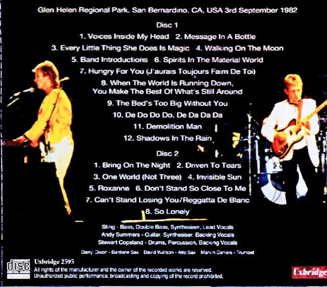 Police / CA,USA 09.03.1982 Complete