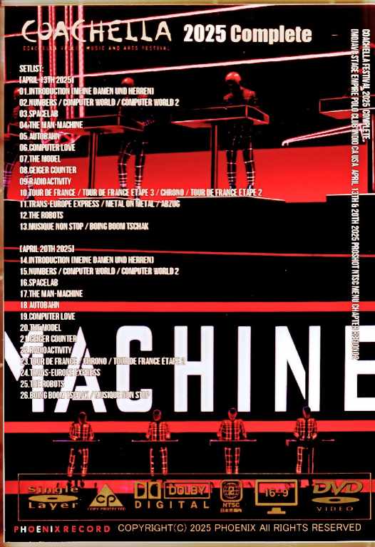 Kraftwerk/CA,USA 2025 2-Day Complete Multi-Cam Edition