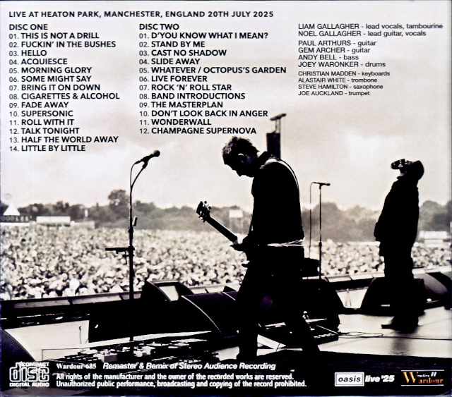 Oasis/England,UK 07.20.2025 Complete