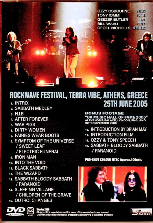 Black Sabbath/Greece 2005 & more Multi-Cam Edition