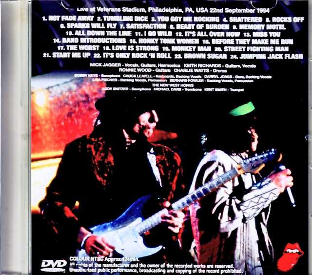 Rolling Stones/PA,USA 09.22.1994 Complete Jewel Version