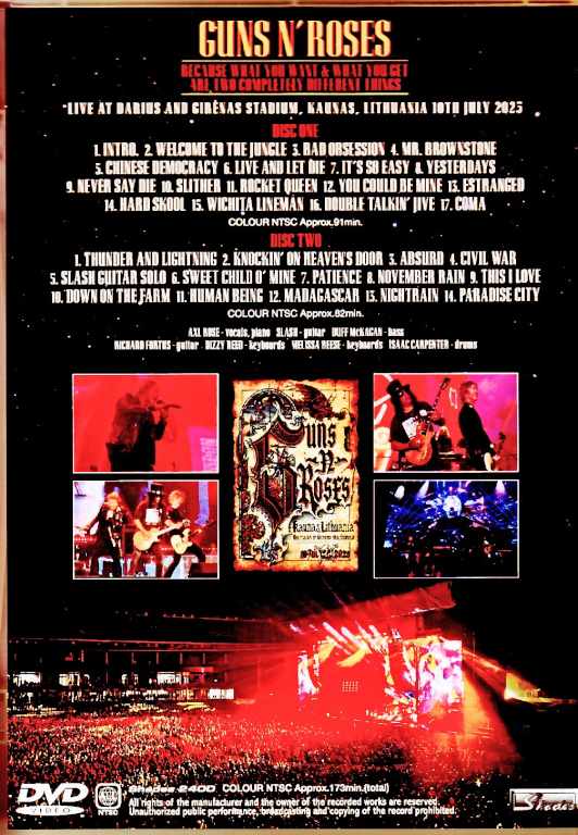 Guns N' Roses/Lithuania 2025 Complete