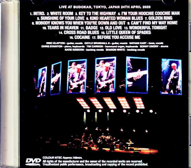 Eric Clapton/Tokyo,Japan 4.24.2025 Complete Jewel Version