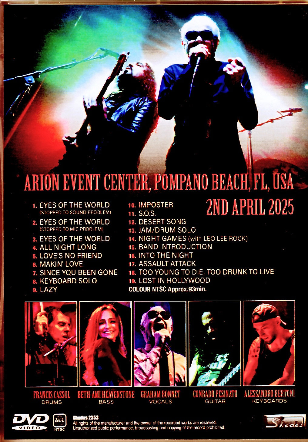 Graham Bonnet/FL,USA 2025 Complete