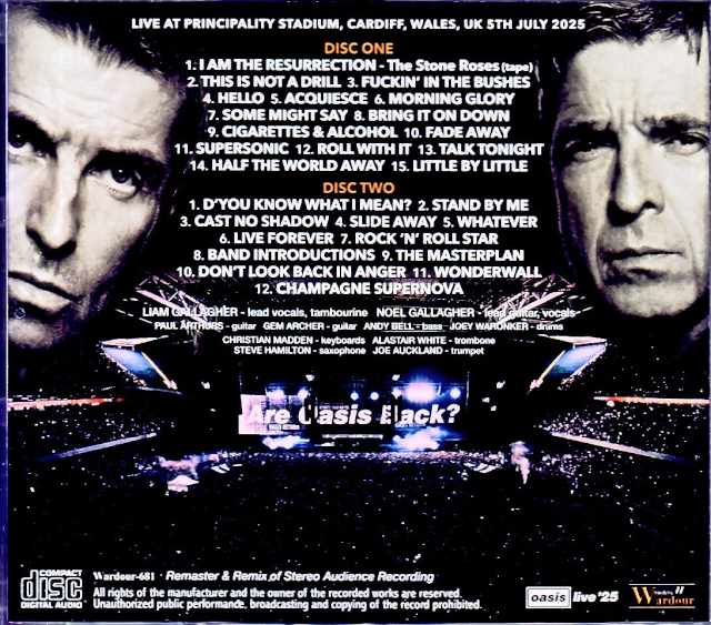 Oasis/England,UK 07.05.2025 Complete Remaster & Remix Edition