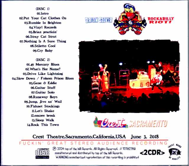 Brian Setzer Rockabilly Riot Brian Setzer/CA,USA 2018 Complete
