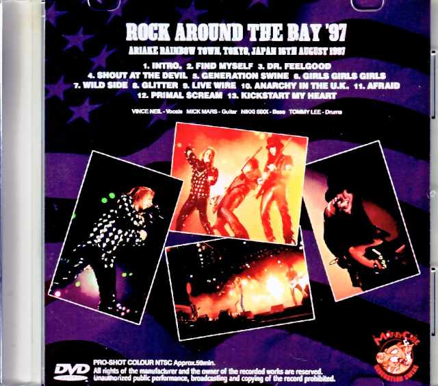 Motley Crue / Tokyo, Japan 1997 Multi-Cam Edition Jewel Version
