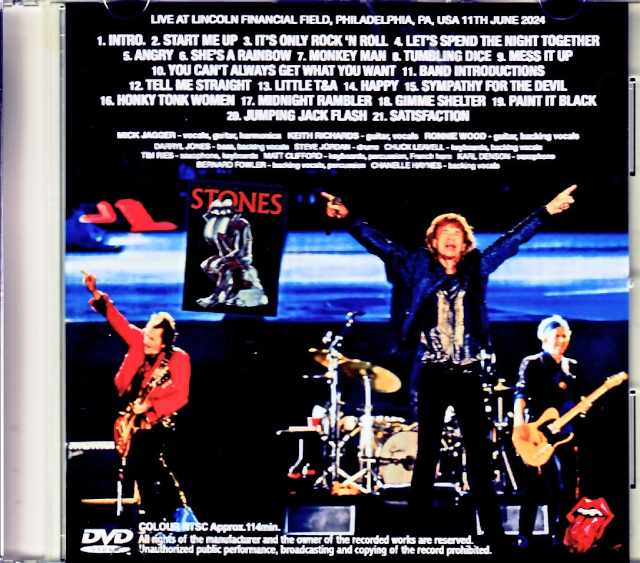 Rolling Stones/PA,USA 2024 Complete Multi-Cam Edition Jewel Version
