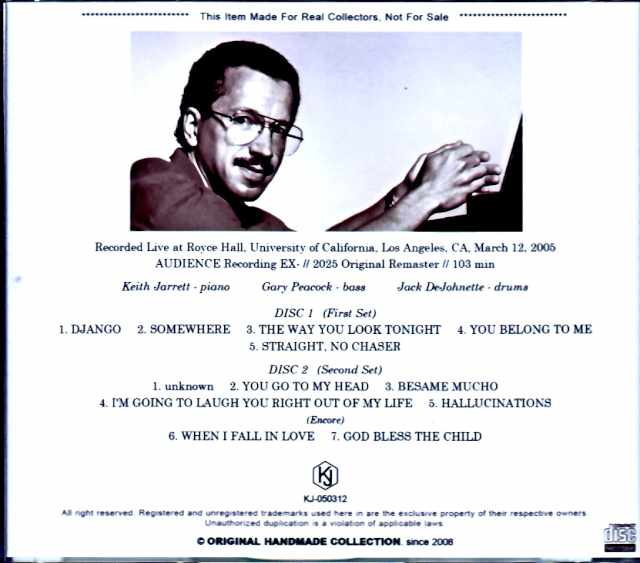 Keith Jarrett Trio Keith Jarrett/CA,USA 2005 Complete