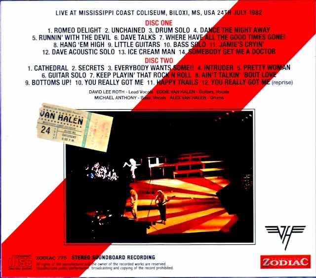 Van Halen/MS,USA 07.24.1982 Soundboard Edition