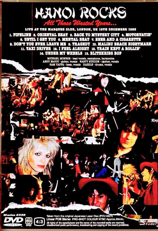 Hanoi Rocks / London, UK 1983 Original Japanese Lase Disc Edition