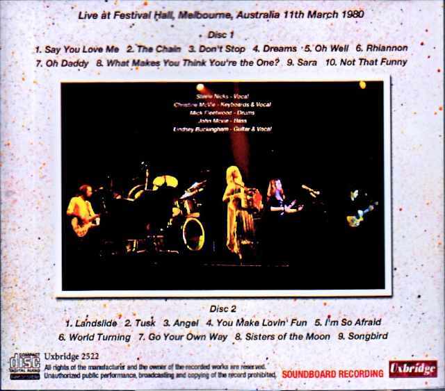 Fleetwood Mac / Australia 03.11.1980 Complete Soundboard Edition