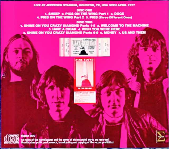 Pink Floyd Pink Floyd/TX,USA 4.30.1977 Upgrade