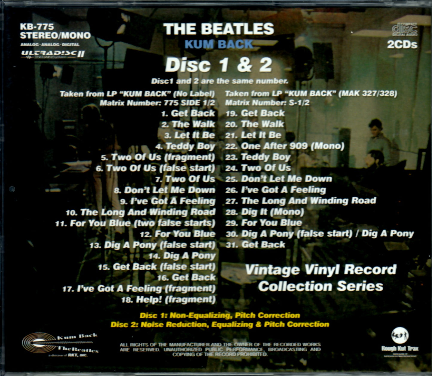 Beatles/Kum Back Remaster