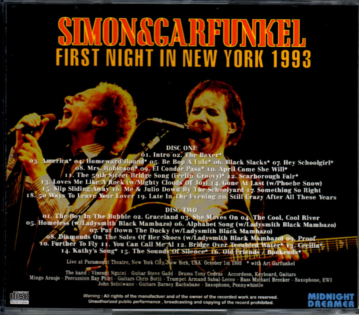 Simon & Garfunkel/New York, USA 1993