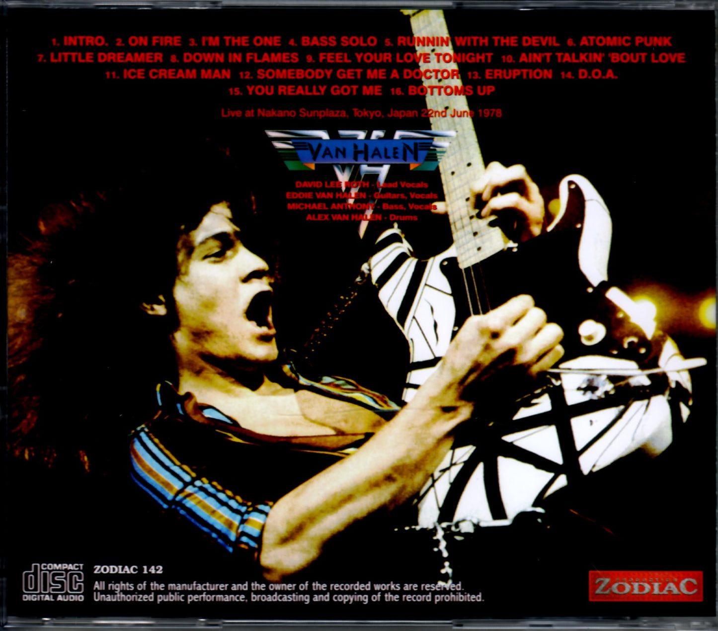 Van Halen/Tokyo, Japan 1978