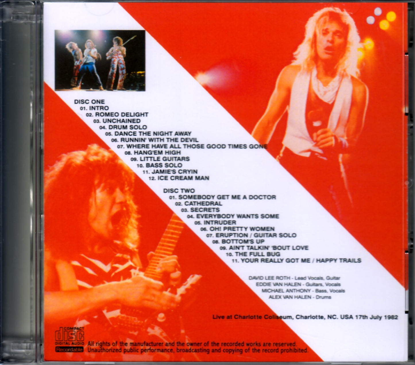 Van Halen/North Carolina, USA 1982