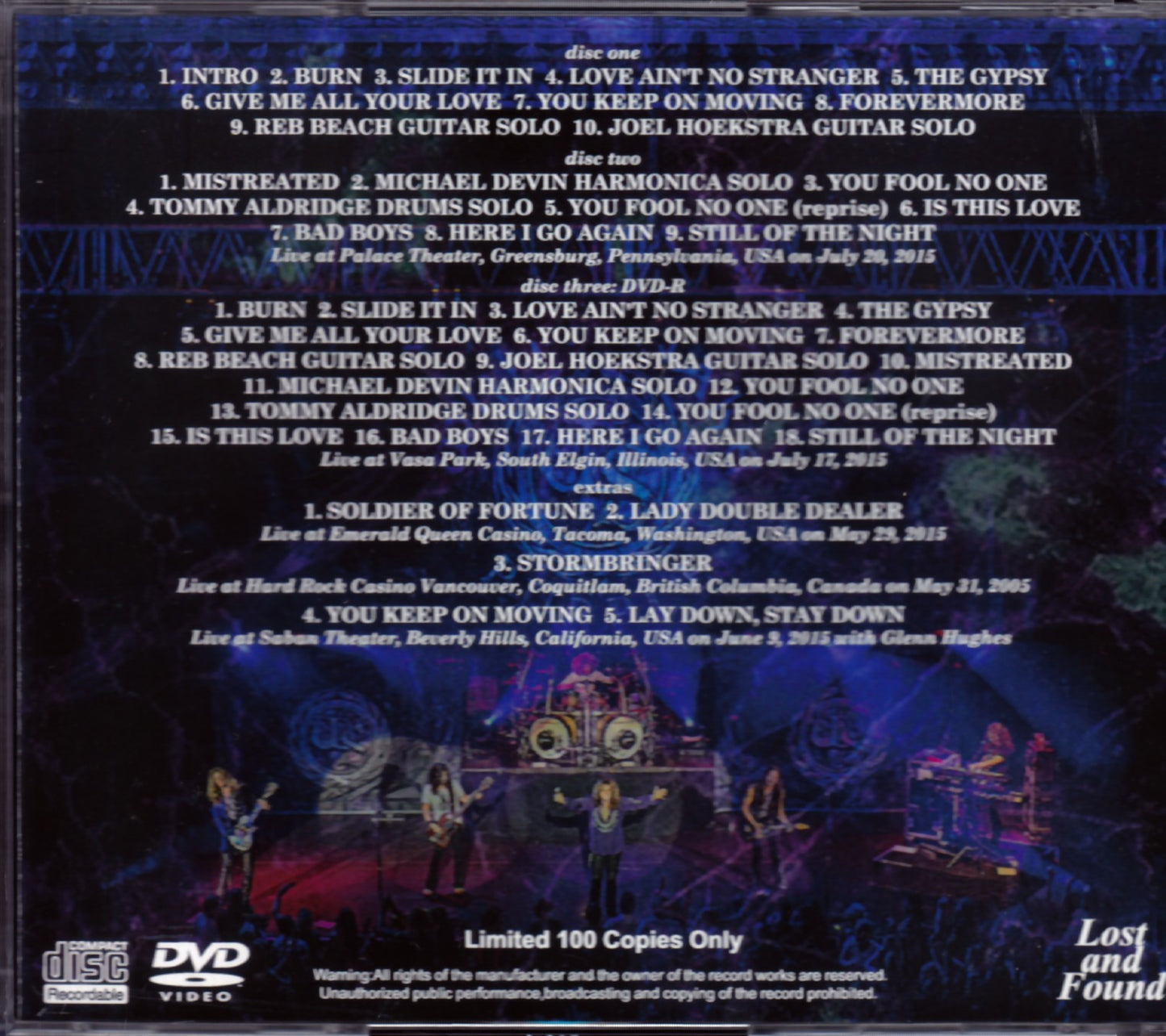 Whitesnake/Pennsylvania,USA 2015 & more