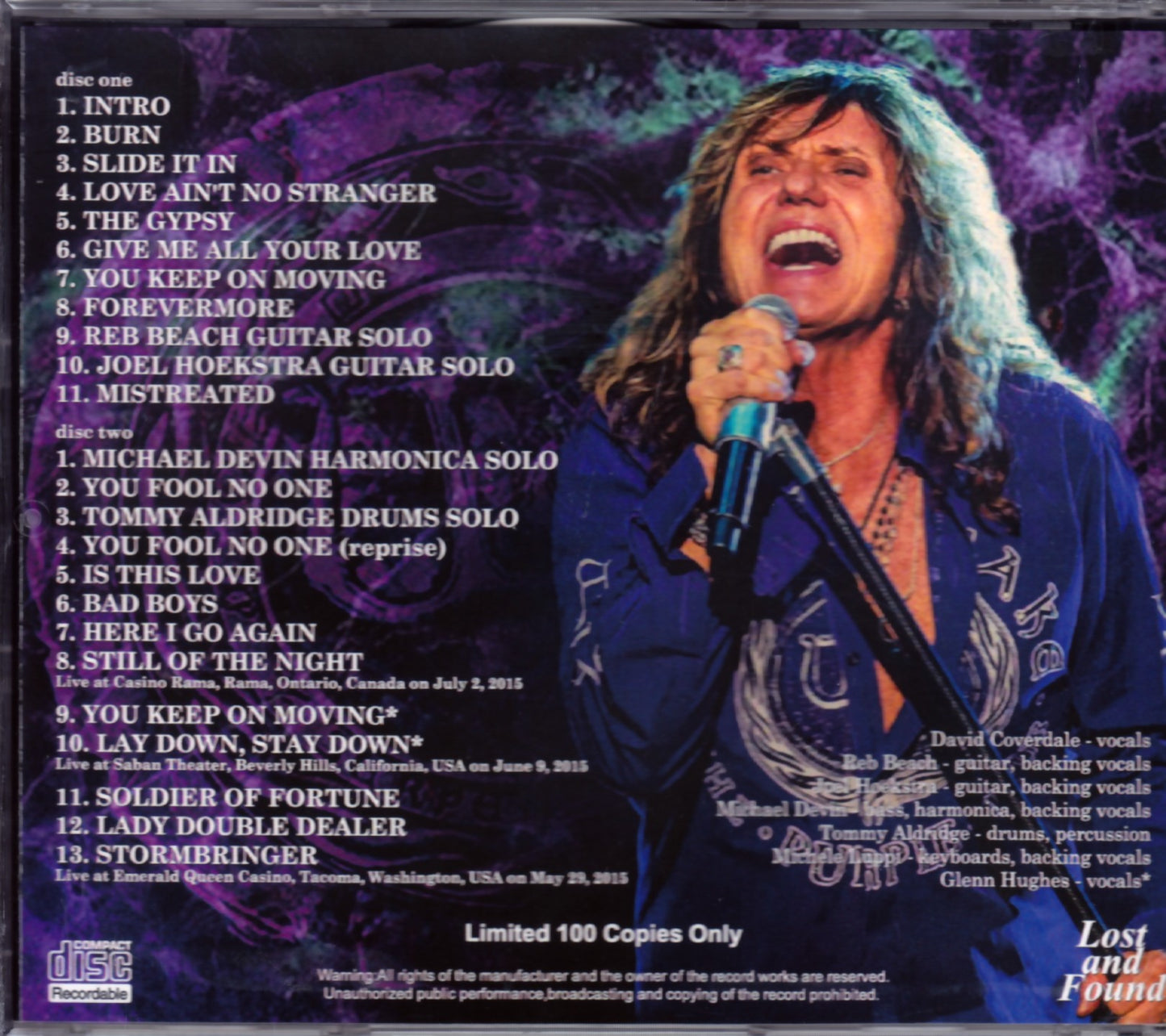 Whitesnake/Canada 2015 & more