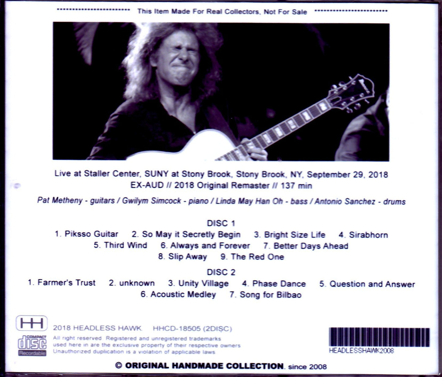 Pat Metheny Quartet/NY,USA 2018