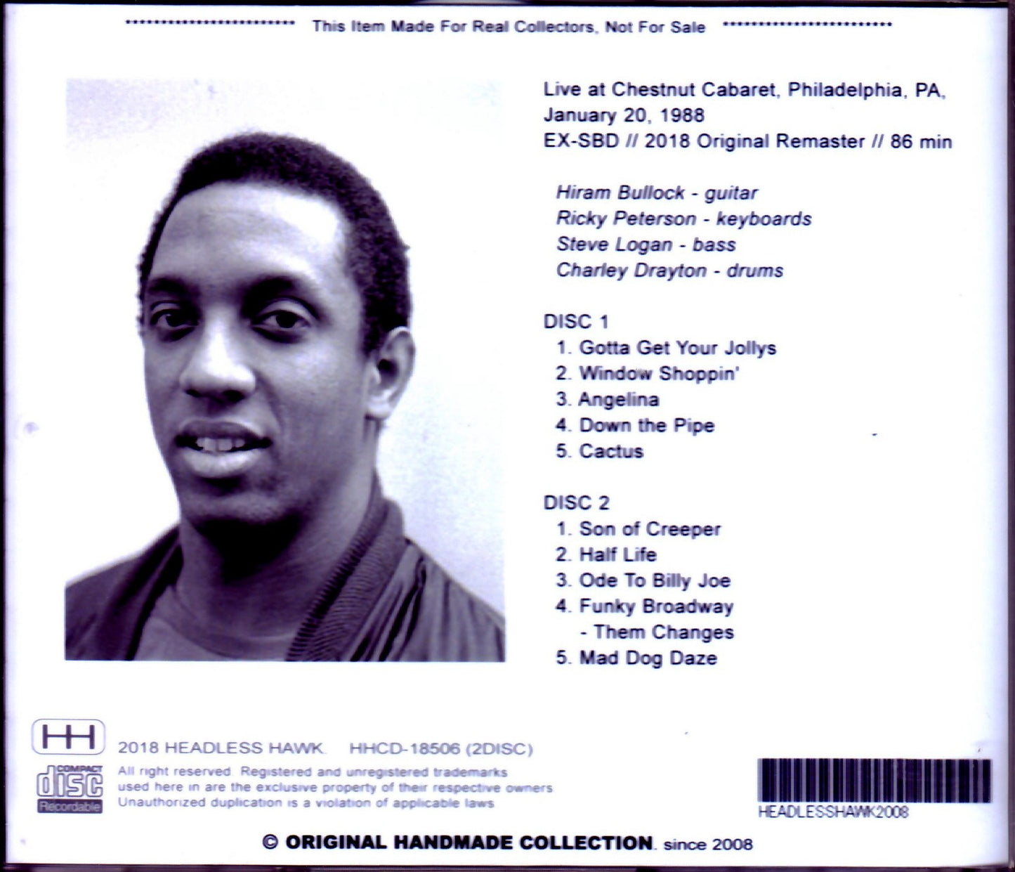Hiram Bullock Band/PA, USA 1988