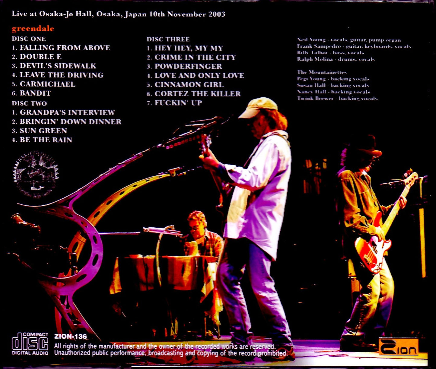 Neil Young & Crazy Horse/Osaka,Japan 2003 Update