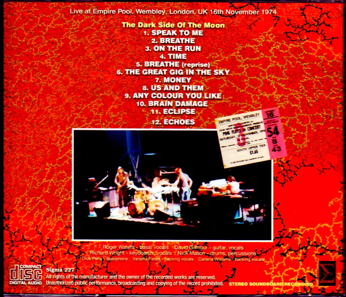 Pink Floyd/London,UK 1974 Pre-FM Master Upgrade