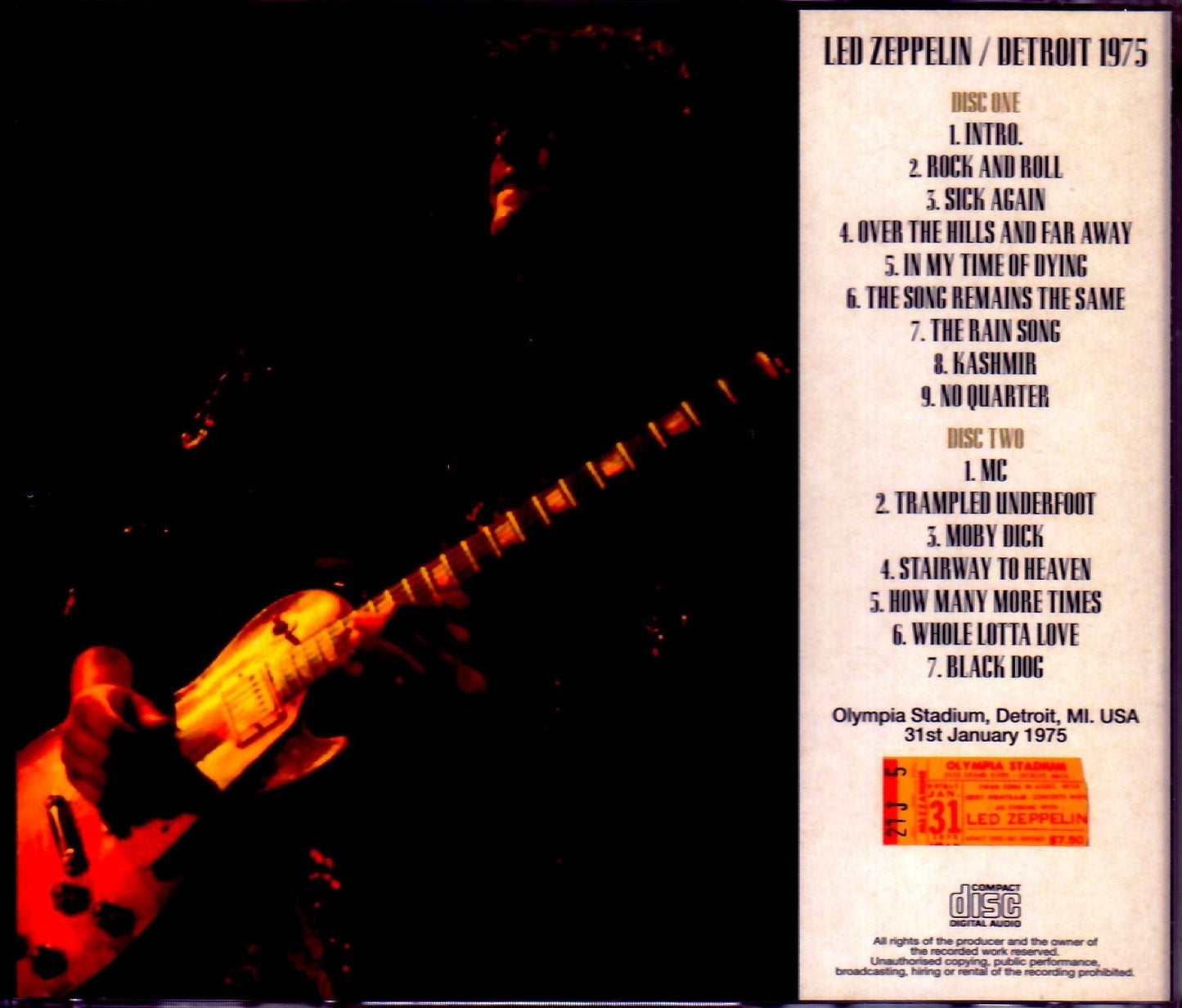 Led Zeppelin/MI, USA 1975