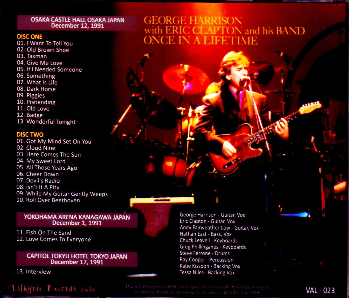 George Harrison,Eric Clapton/Osaka,Japan 1991 & more