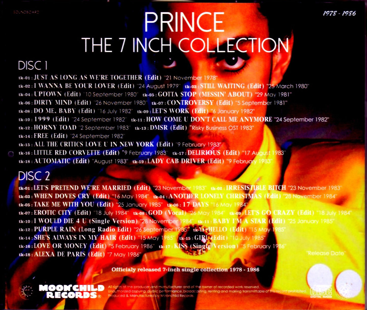 Prince/7-inch Single Collection 1978-1986
