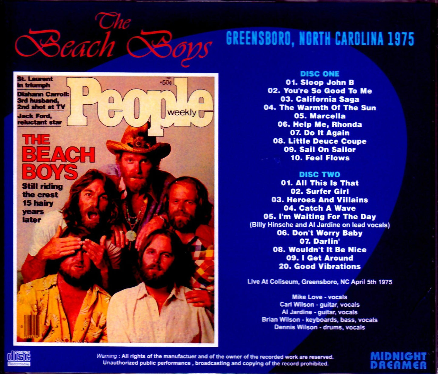 Beach Boys/NC,USA 1975